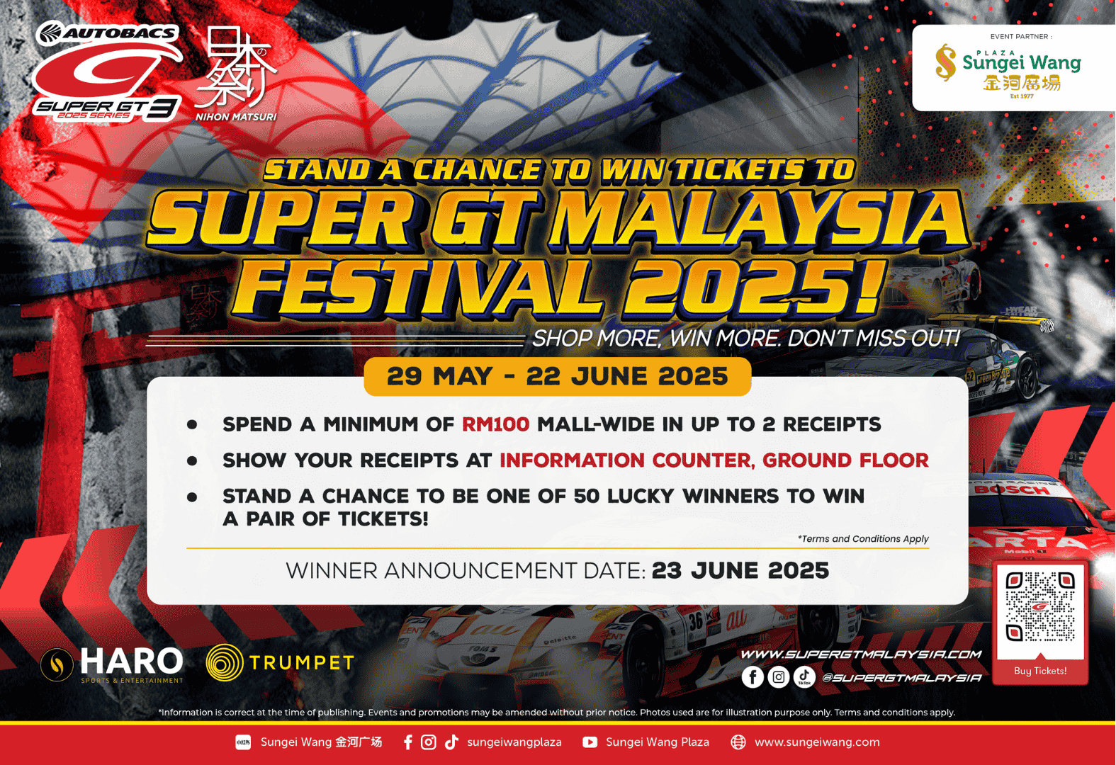Spend & Win Contest - Pop Up